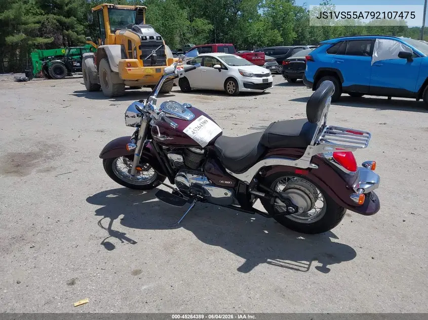 2009 Suzuki Vl800 VIN: JS1VS55A792107475 Lot: 45264389