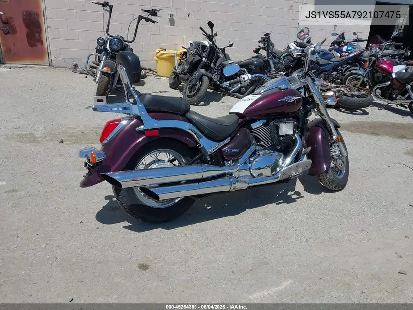 2009 Suzuki Vl800 VIN: JS1VS55A792107475 Lot: 45264389