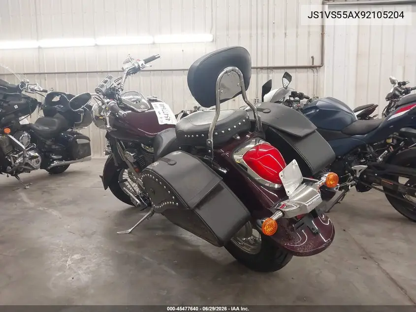 2009 Suzuki Vl800 VIN: JS1VS55AX92105204 Lot: 45477640