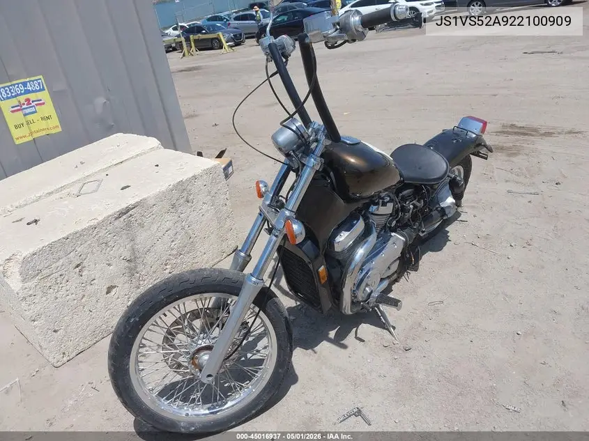 2002 Suzuki Vs800 Glp VIN: JS1VS52A922100909 Lot: 45016937
