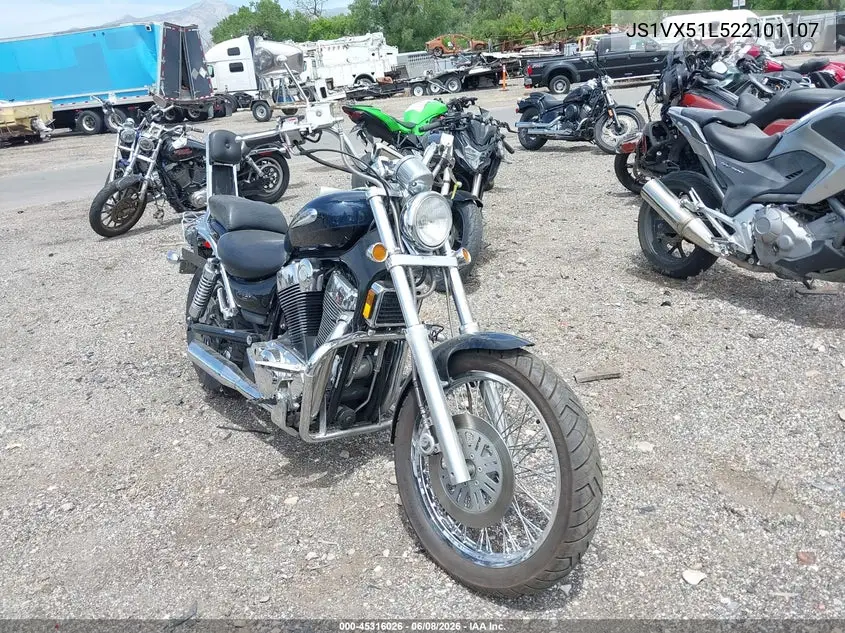 2002 Suzuki Vs1400 Glp VIN: JS1VX51L522101107 Lot: 45316026