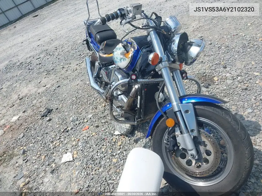 2000 Suzuki Vz800 VIN: JS1VS53A6Y2102320 Lot: 45518501