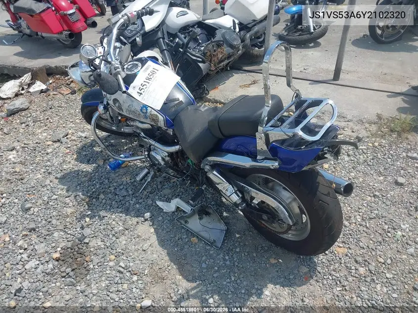 2000 Suzuki Vz800 VIN: JS1VS53A6Y2102320 Lot: 45518501