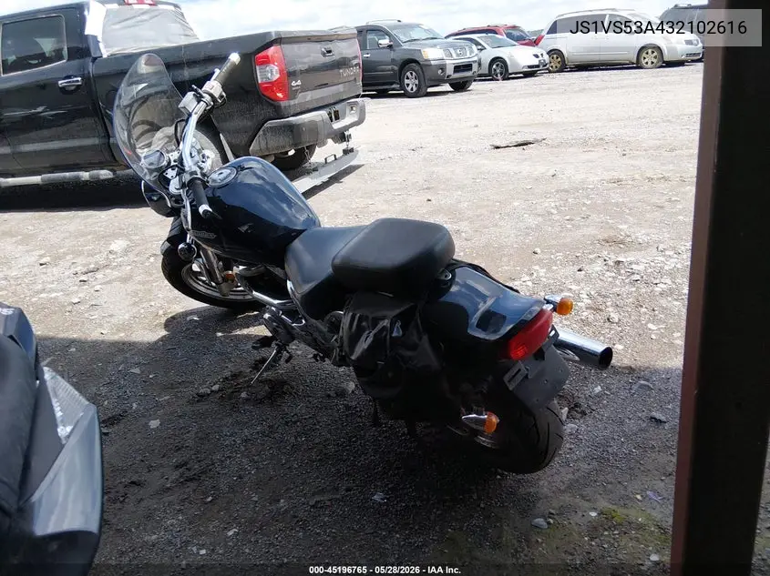 2003 Suzuki Vz800 VIN: JS1VS53A432102616 Lot: 45196765