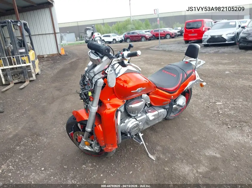 2008 Suzuki Vzr1800 VIN: JS1VY53A982105209 Lot: 44792620