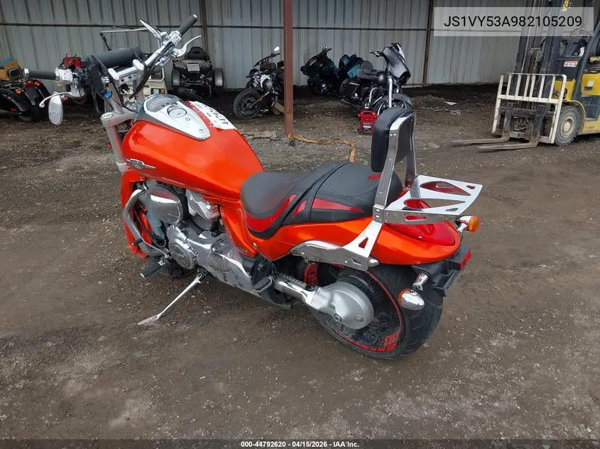 2008 Suzuki Vzr1800 VIN: JS1VY53A982105209 Lot: 44792620