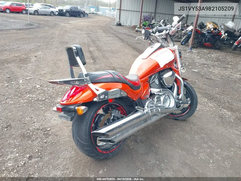 2008 Suzuki Vzr1800 VIN: JS1VY53A982105209 Lot: 44792620