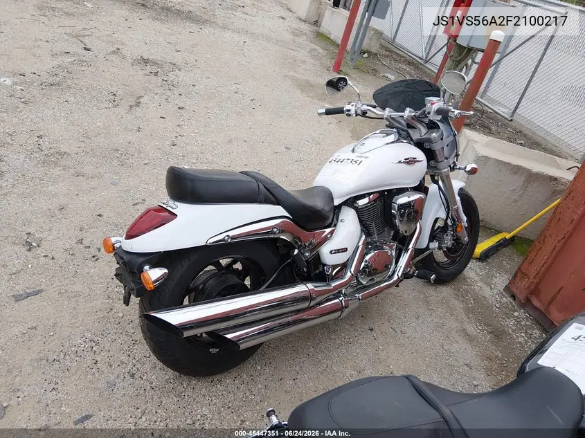2015 Suzuki Vz800 VIN: JS1VS56A2F2100217 Lot: 45447351