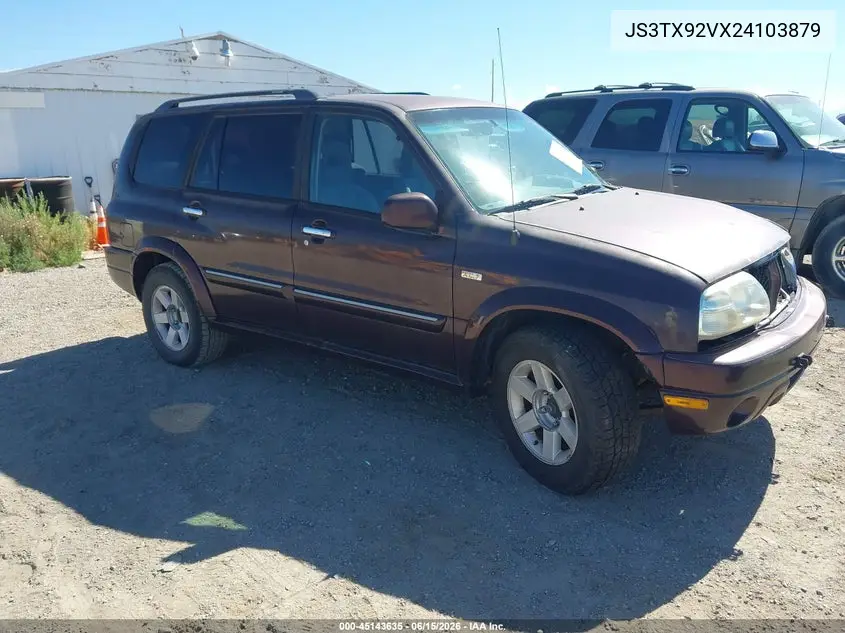 2002 Suzuki Xl-7 Limited/Plus/Standard/Touring VIN: JS3TX92VX24103879 Lot: 45143635