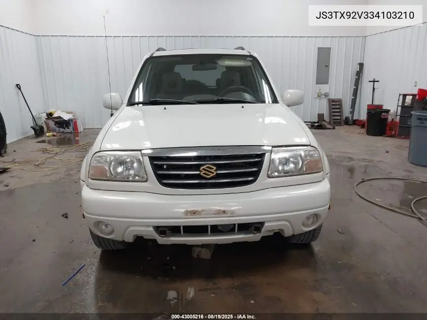 2003 Suzuki Xl-7 Ltd/Touring VIN: JS3TX92V334103210 Lot: 43005216