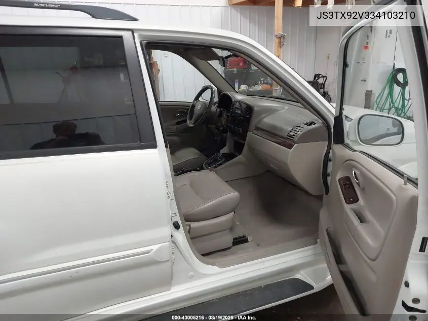 2003 Suzuki Xl-7 Ltd/Touring VIN: JS3TX92V334103210 Lot: 43005216