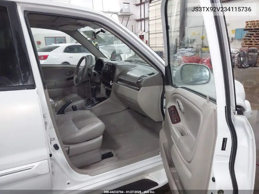 2003 Suzuki Xl-7 Ltd/Touring VIN: JS3TX92V234115736 Lot: 44232784
