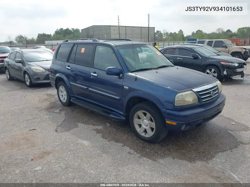 2003 Suzuki Xl-7 Ltd/Touring VIN: JS3TY92V934101653 Lot: 44687839