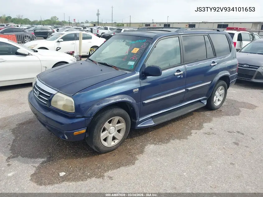 2003 Suzuki Xl-7 Ltd/Touring VIN: JS3TY92V934101653 Lot: 44687839