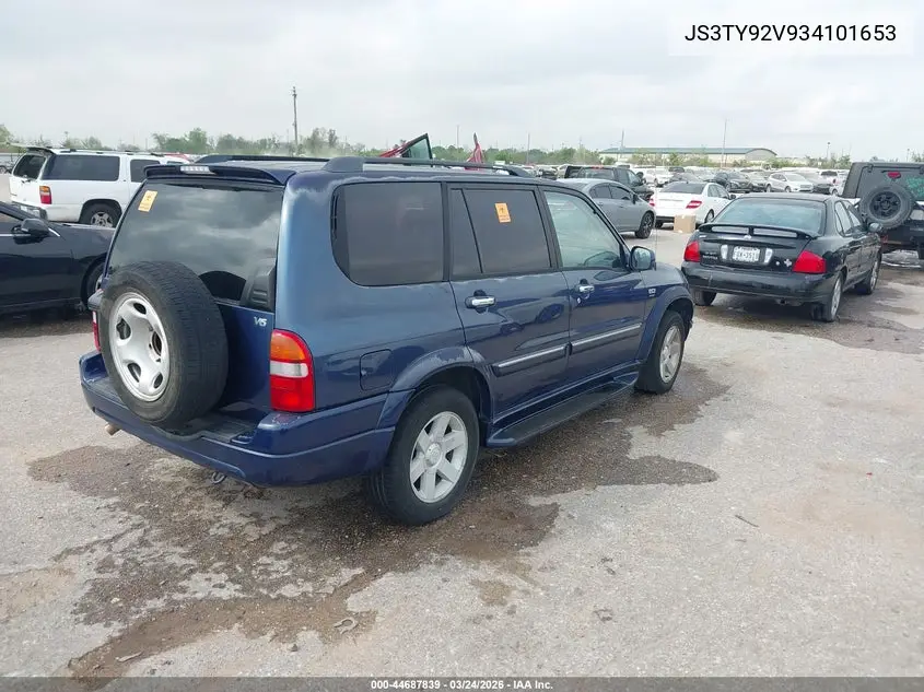 2003 Suzuki Xl-7 Ltd/Touring VIN: JS3TY92V934101653 Lot: 44687839