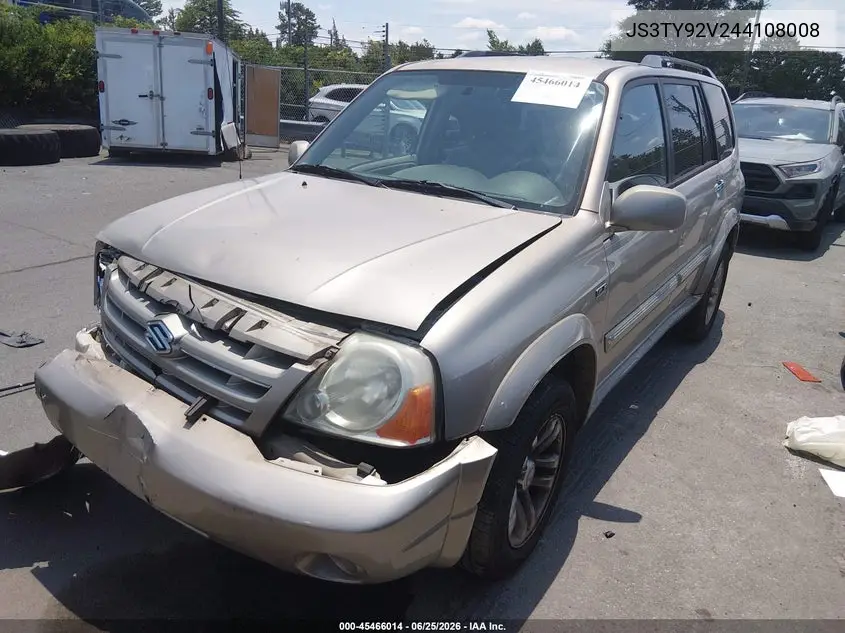 2004 Suzuki Xl-7 Ex/Lx VIN: JS3TY92V244108008 Lot: 45466014