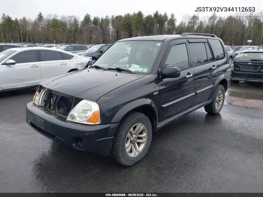 2004 Suzuki Xl-7 Ex/Ex W/3Rd Row/Lx VIN: JS3TX92V344112653 Lot: 45491406