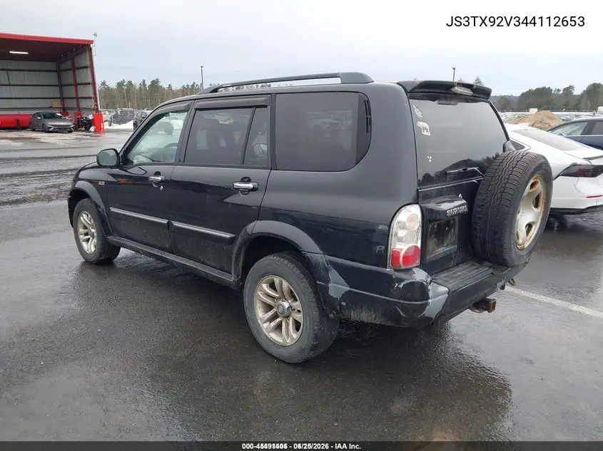2004 Suzuki Xl-7 Ex/Ex W/3Rd Row/Lx VIN: JS3TX92V344112653 Lot: 45491406