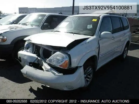 2005 Suzuki Xl7 Ex/Lx VIN: JS3TX92V954100881 Lot: 9282888