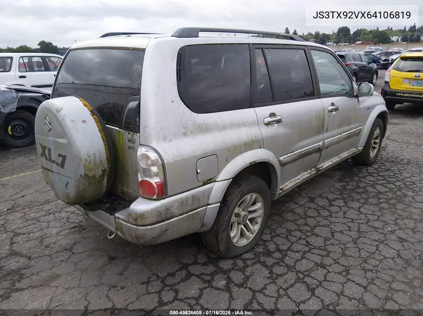 2006 Suzuki Xl-7 Premium VIN: JS3TX92VX64106819 Lot: 45626405