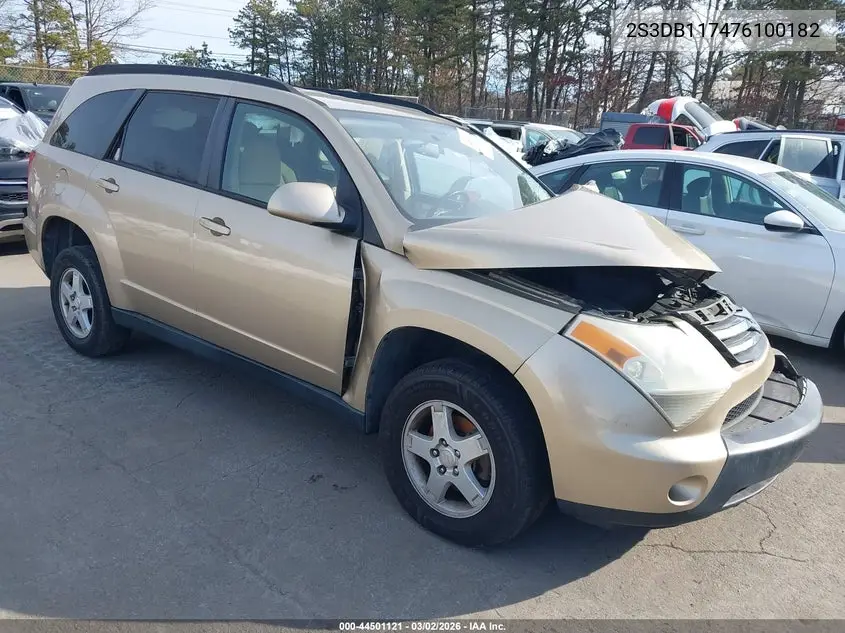 2007 Suzuki Xl7 VIN: 2S3DB117476100182 Lot: 44501121