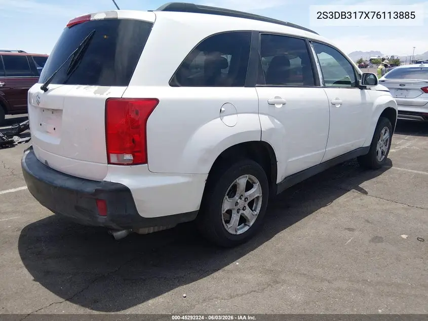 2008 Suzuki Xl7 VIN: 2S3DB317X76113885 Lot: 45292324