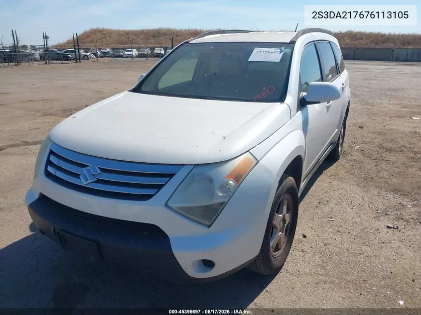 2007 Suzuki Xl7 VIN: 2S3DA217676113105 Lot: 45396697