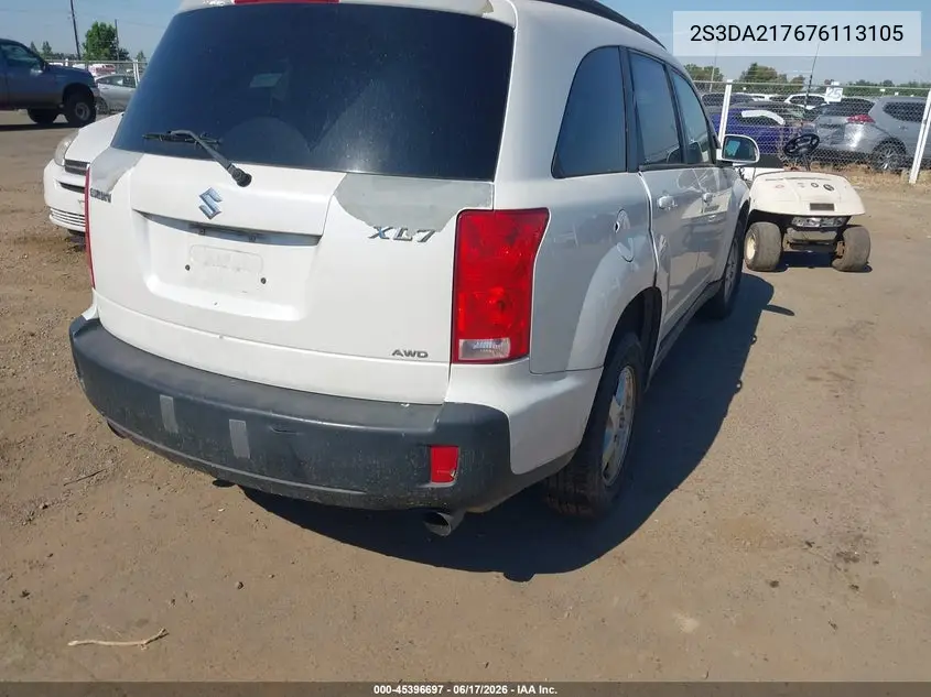 2007 Suzuki Xl7 VIN: 2S3DA217676113105 Lot: 45396697