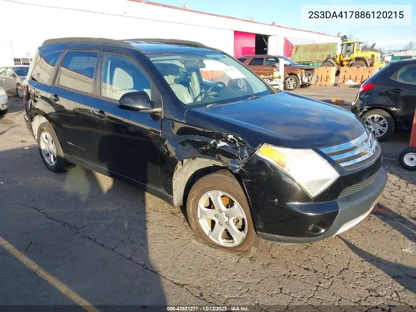 2008 Suzuki Xl7 Luxury VIN: 2S3DA417886120215 Lot: 43921277