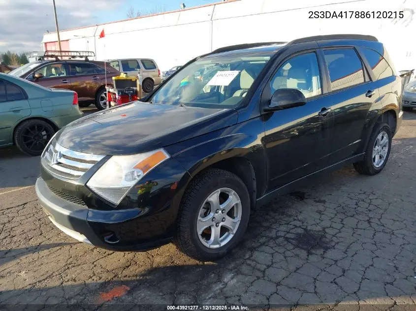 2008 Suzuki Xl7 Luxury VIN: 2S3DA417886120215 Lot: 43921277