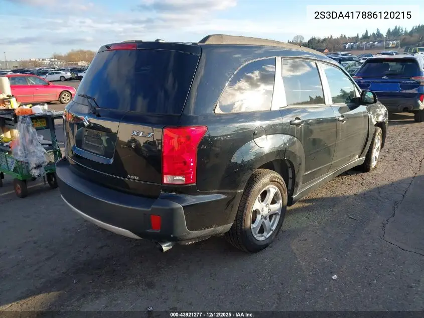 2008 Suzuki Xl7 Luxury VIN: 2S3DA417886120215 Lot: 43921277