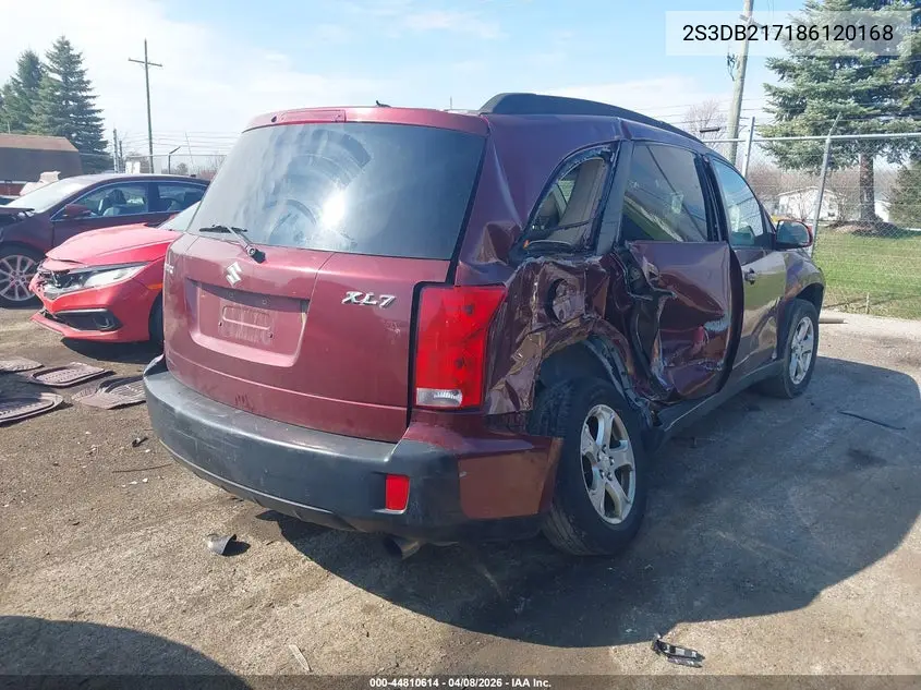 2008 Suzuki Xl7 Premium VIN: 2S3DB217186120168 Lot: 44810614