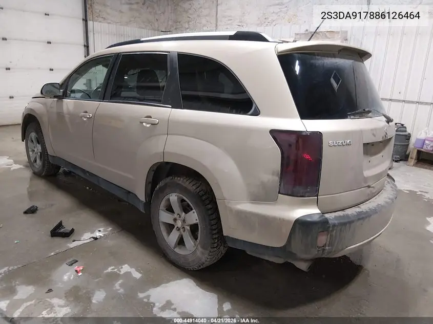 2008 Suzuki Xl7 Limited VIN: 2S3DA917886126464 Lot: 44914040