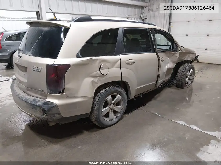 2008 Suzuki Xl7 Limited VIN: 2S3DA917886126464 Lot: 44914040