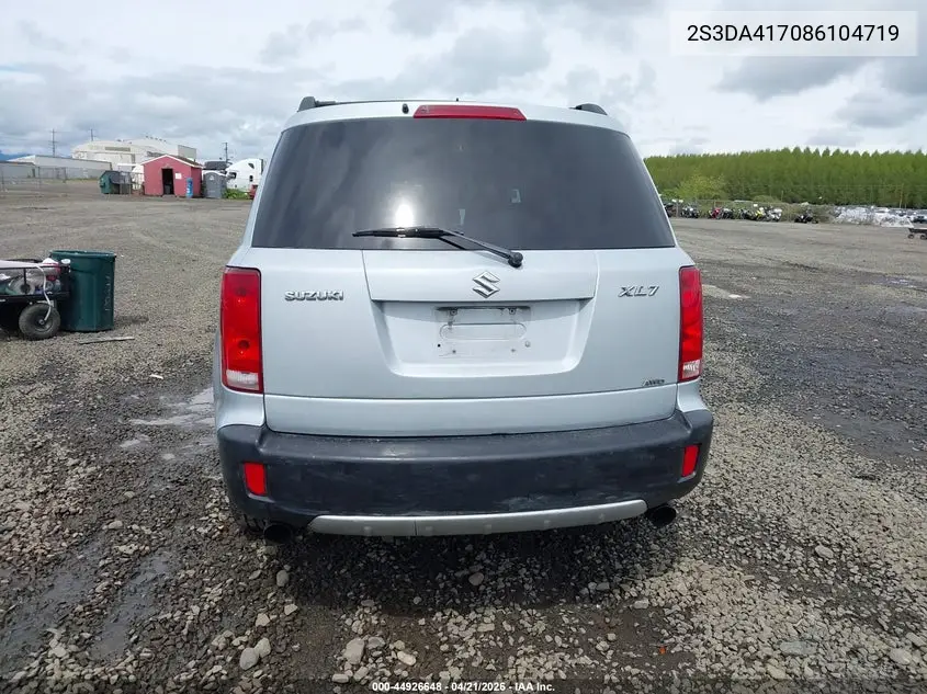 2008 Suzuki Xl7 Luxury VIN: 2S3DA417086104719 Lot: 44926648