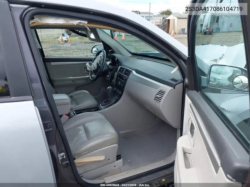 2008 Suzuki Xl7 Luxury VIN: 2S3DA417086104719 Lot: 44926648