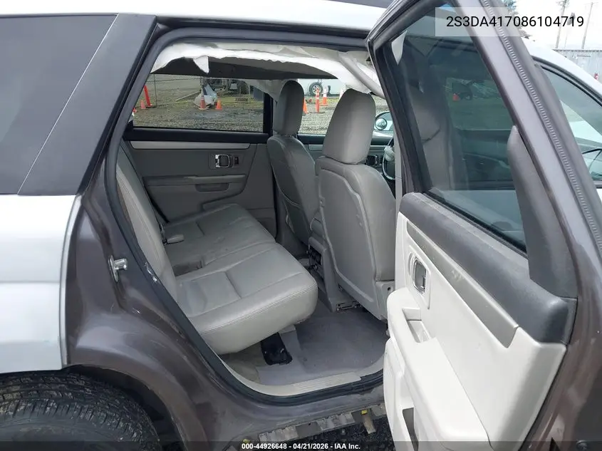 2008 Suzuki Xl7 Luxury VIN: 2S3DA417086104719 Lot: 44926648