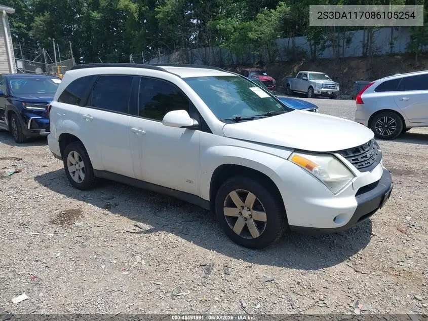 2008 Suzuki Xl7 Base 5 Passenger (A5)/Premium VIN: 2S3DA117086105254 Lot: 45491991