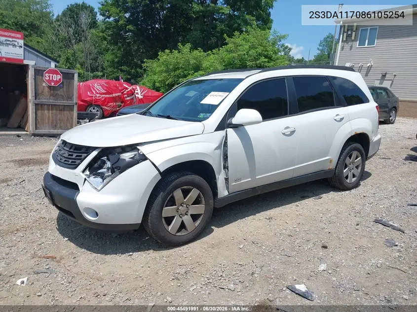 2008 Suzuki Xl7 Base 5 Passenger (A5)/Premium VIN: 2S3DA117086105254 Lot: 45491991