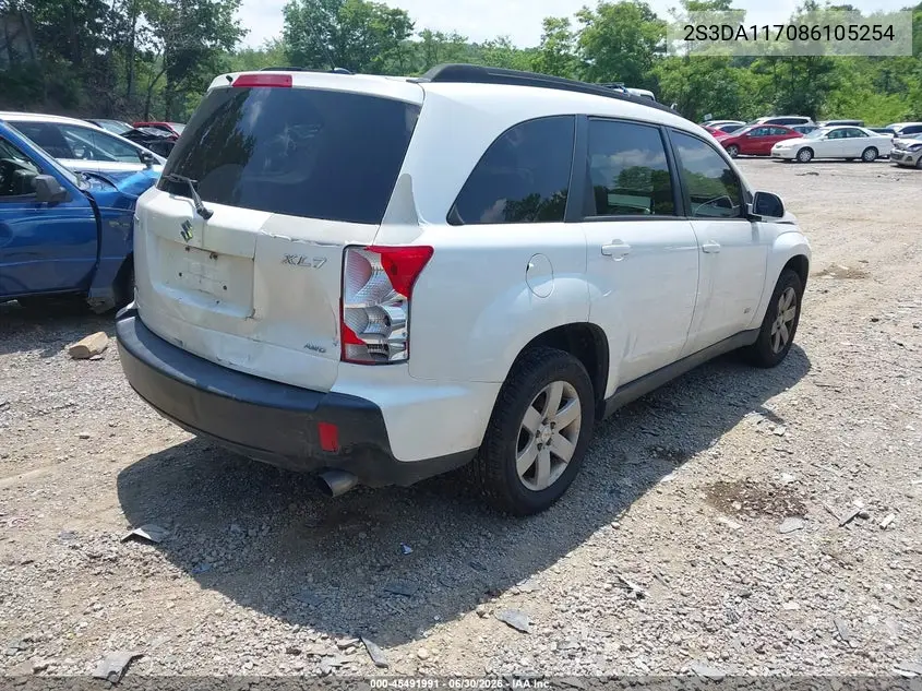 2008 Suzuki Xl7 Base 5 Passenger (A5)/Premium VIN: 2S3DA117086105254 Lot: 45491991