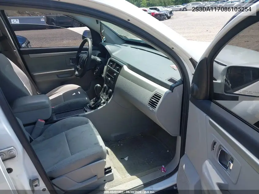 2008 Suzuki Xl7 Base 5 Passenger (A5)/Premium VIN: 2S3DA117086105254 Lot: 45491991