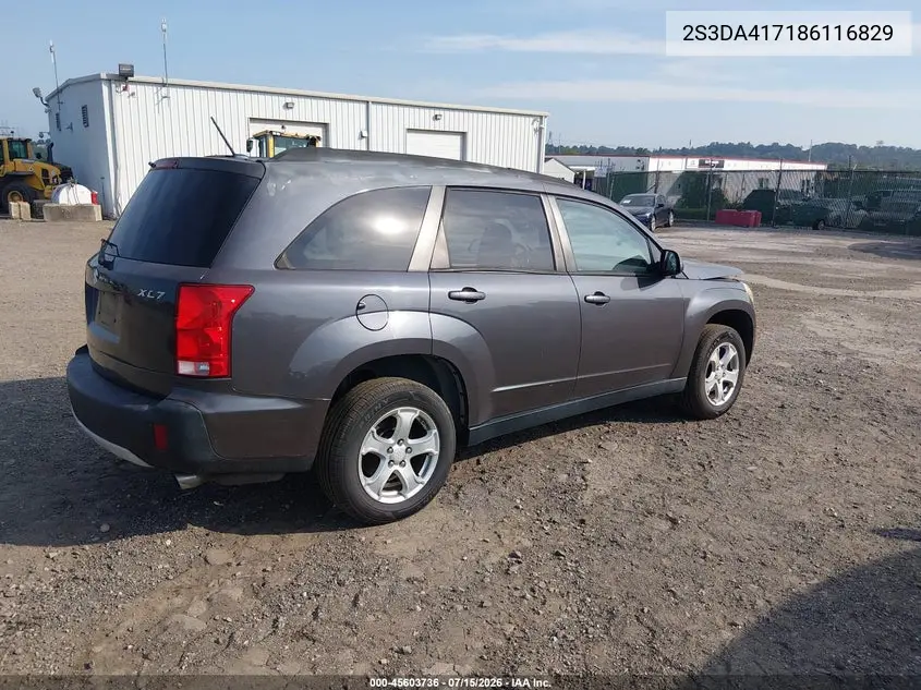 2008 Suzuki Xl7 Luxury VIN: 2S3DA417186116829 Lot: 45603736