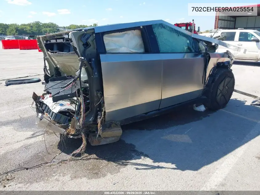 2024 Tesla Cybertruck Cyberbeast VIN: 7G2CEHEE9RA025554 Lot: 43322306