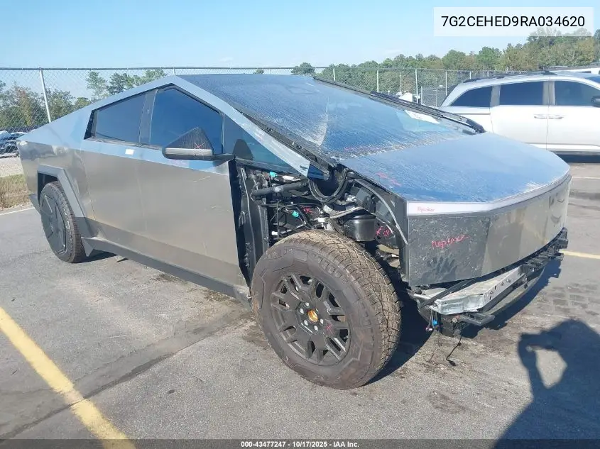 2024 Tesla Cybertruck All-Wheel Drive VIN: 7G2CEHED9RA034620 Lot: 43477247