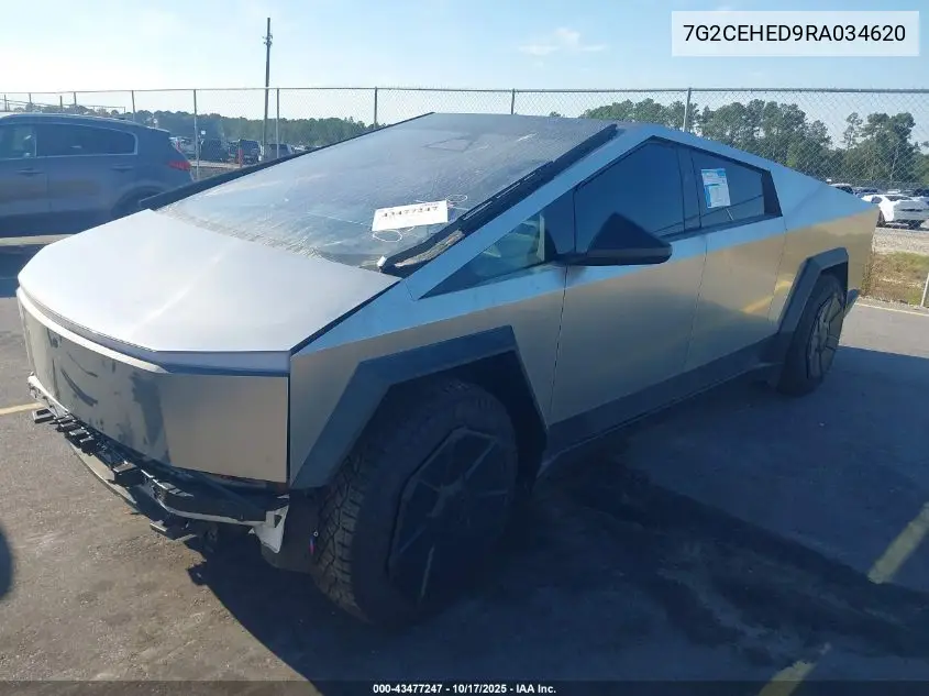 2024 Tesla Cybertruck All-Wheel Drive VIN: 7G2CEHED9RA034620 Lot: 43477247