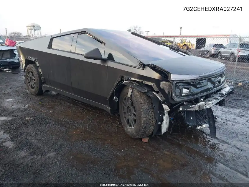 2024 Tesla Cybertruck All-Wheel Drive VIN: 7G2CEHEDXRA027241 Lot: 43949157