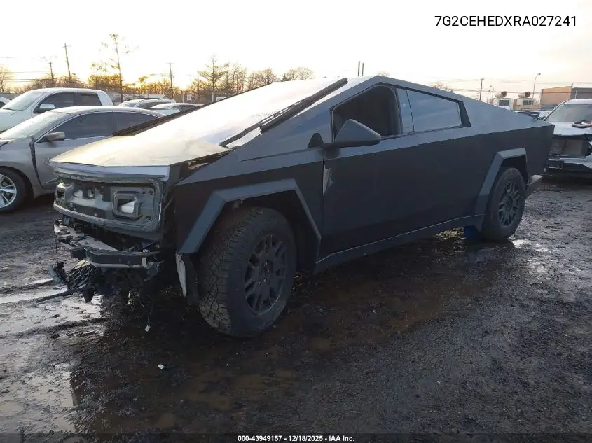 2024 Tesla Cybertruck All-Wheel Drive VIN: 7G2CEHEDXRA027241 Lot: 43949157