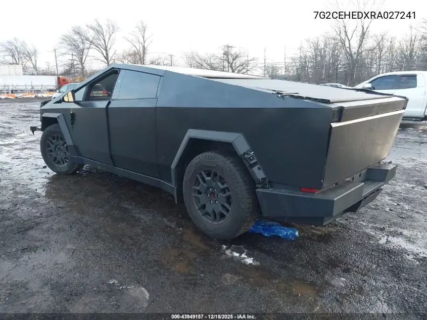 2024 Tesla Cybertruck All-Wheel Drive VIN: 7G2CEHEDXRA027241 Lot: 43949157