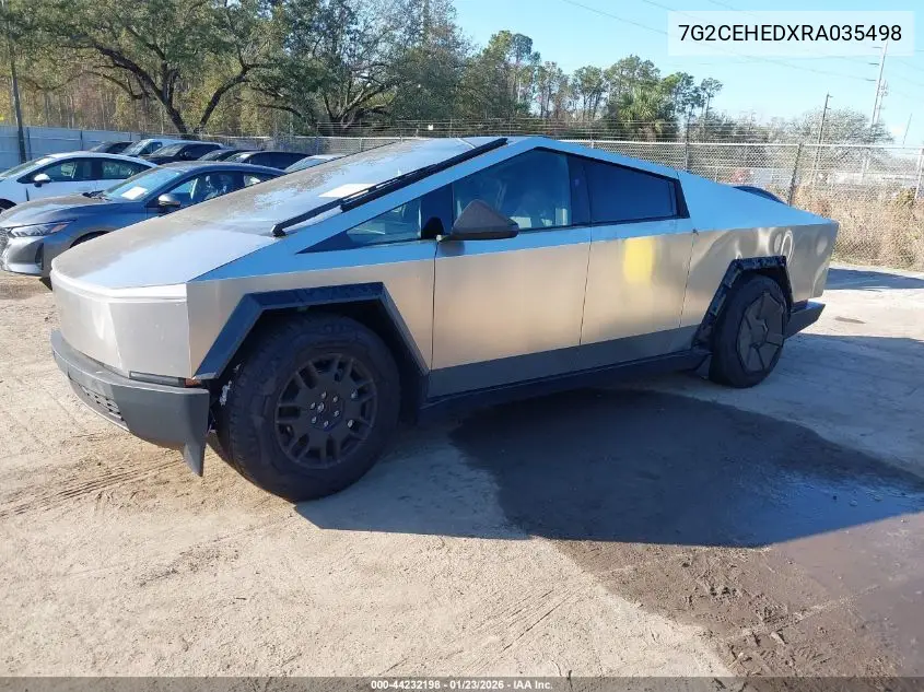 2024 Tesla Cybertruck VIN: 7G2CEHEDXRA035498 Lot: 44232198