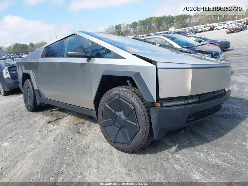 2024 Tesla Cybertruck Cyberbeast VIN: 7G2CEHEE3RA052720 Lot: 44428090
